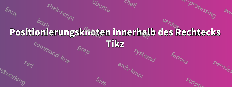 Positionierungsknoten innerhalb des Rechtecks ​​Tikz