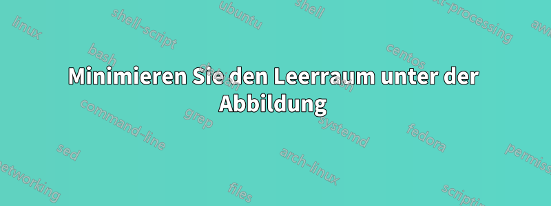 Minimieren Sie den Leerraum unter der Abbildung