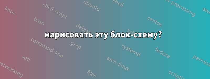нарисовать эту блок-схему? 