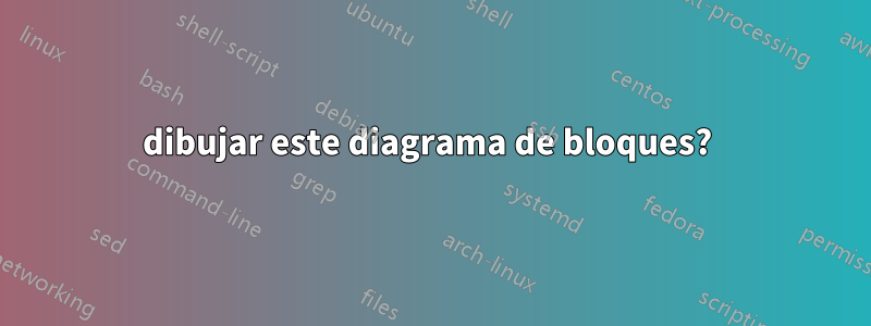 dibujar este diagrama de bloques? 