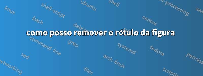 como posso remover o rótulo da figura