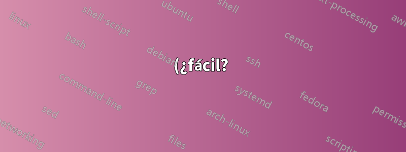 (¿fácil?) Matriz con bloques anchos