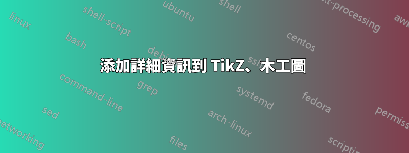 添加詳細資訊到 TikZ、木工圖