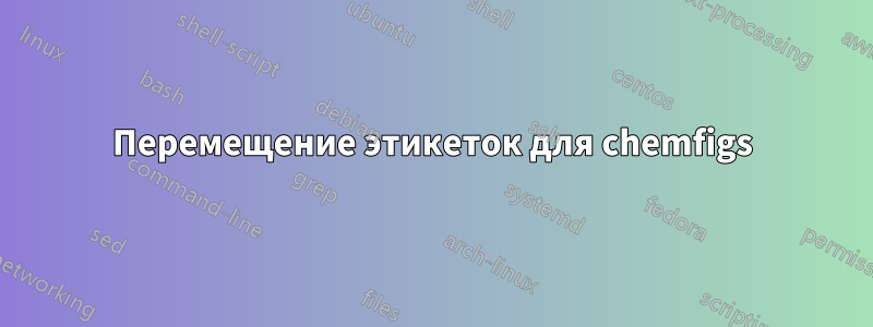 Перемещение этикеток для chemfigs