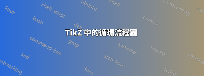 TikZ 中的循環流程圖