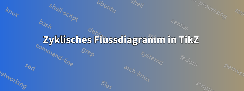 Zyklisches Flussdiagramm in TikZ