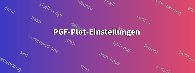 PGF-Plot-Einstellungen