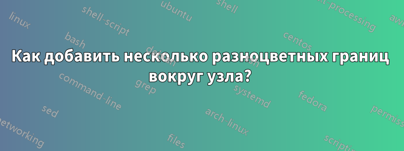 Как добавить несколько разноцветных границ вокруг узла?