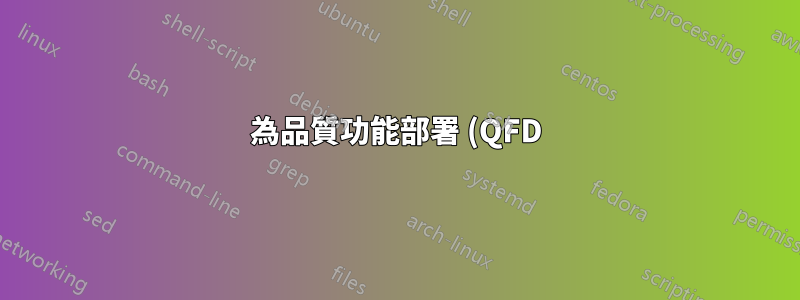 為品質功能部署 (QFD) 創建品質屋 (HoQ) 又稱為產品規劃矩陣 (PPM)
