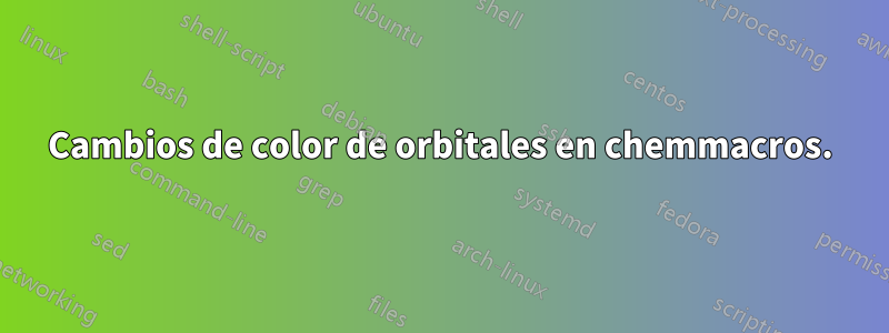 Cambios de color de orbitales en chemmacros.