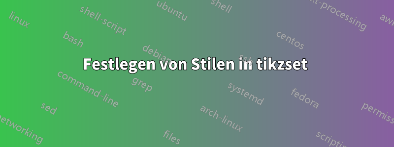 Festlegen von Stilen in tikzset