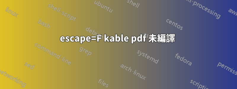 escape=F kable pdf 未編譯