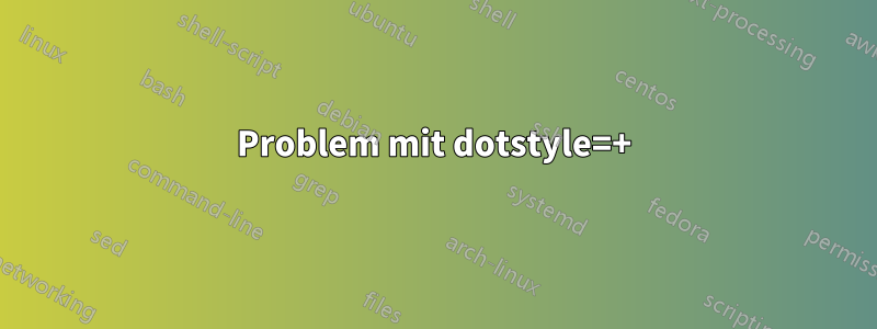 Problem mit dotstyle=+