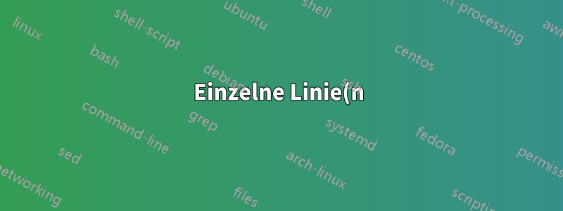 Einzelne Linie(n) in Ausrichtung zentrieren