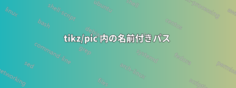 tikz/pic 内の名前付きパス