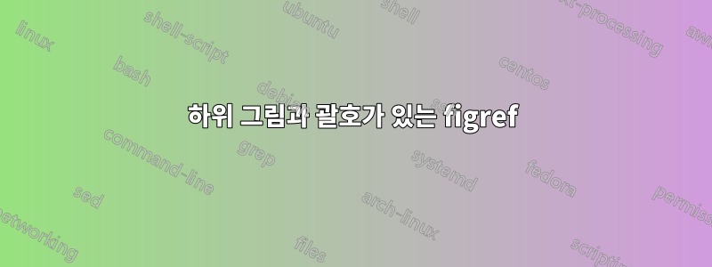 하위 그림과 괄호가 있는 figref