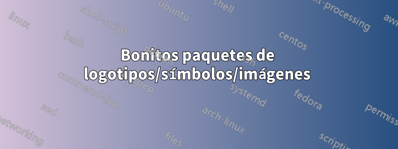 Bonitos paquetes de logotipos/símbolos/imágenes