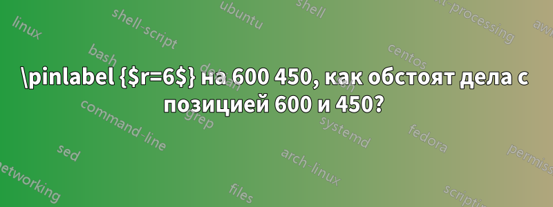 \pinlabel {$r=6$} на 600 450, как обстоят дела с позицией 600 и 450?