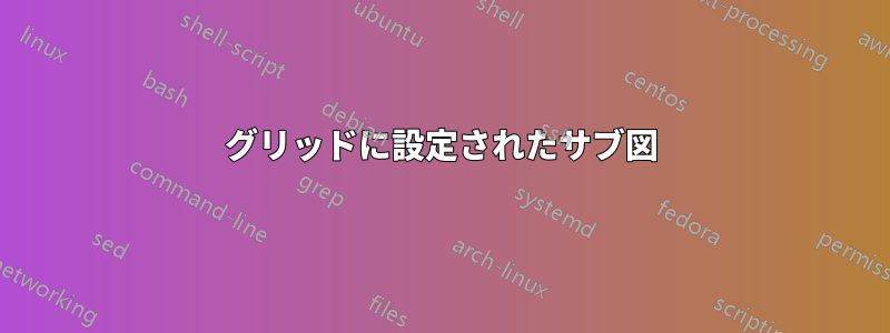 グリッドに設定されたサブ図