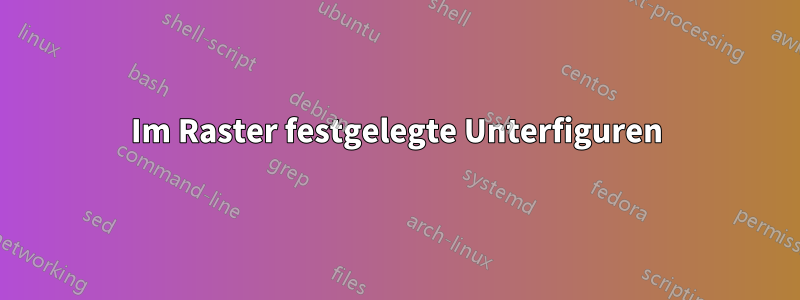 Im Raster festgelegte Unterfiguren