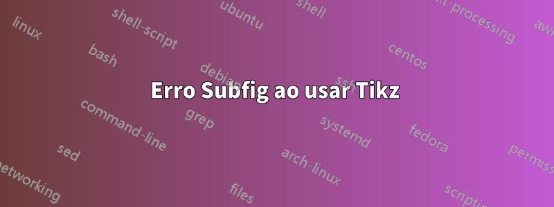 Erro Subfig ao usar Tikz