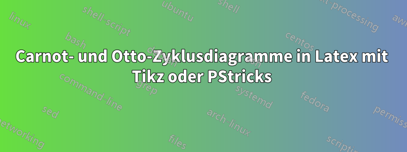 Carnot- und Otto-Zyklusdiagramme in Latex mit Tikz oder PStricks