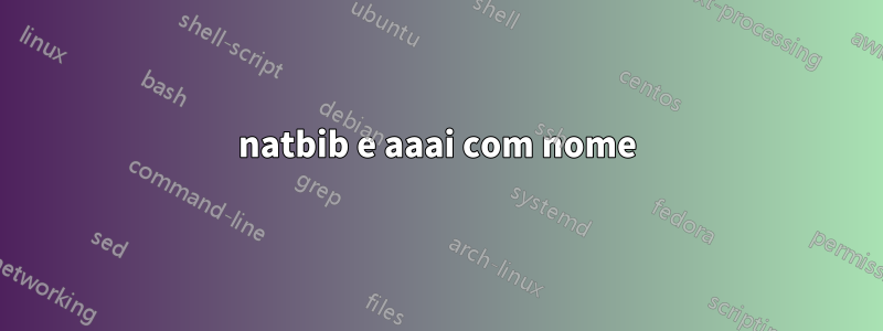 natbib e aaai com nome