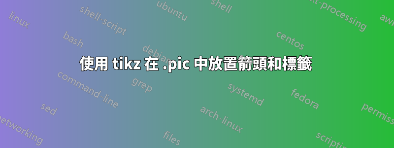 使用 tikz 在 .pic 中放置箭頭和標籤