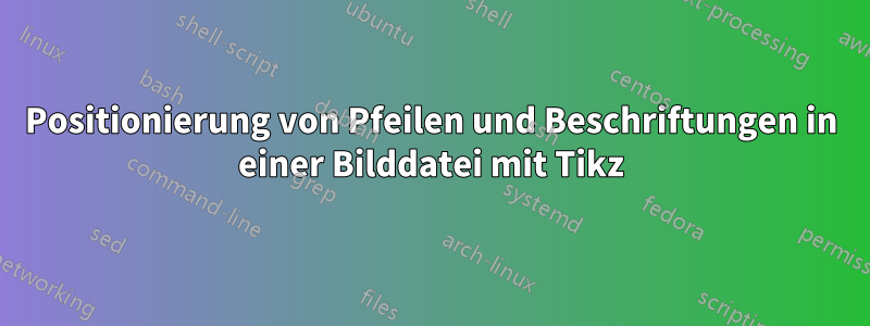 Positionierung von Pfeilen und Beschriftungen in einer Bilddatei mit Tikz