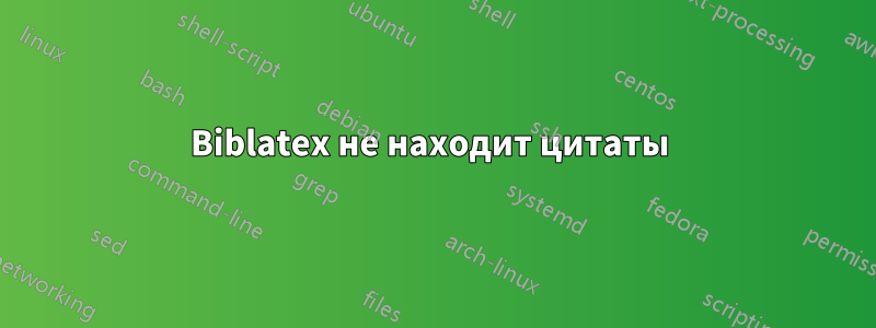 Biblatex не находит цитаты 