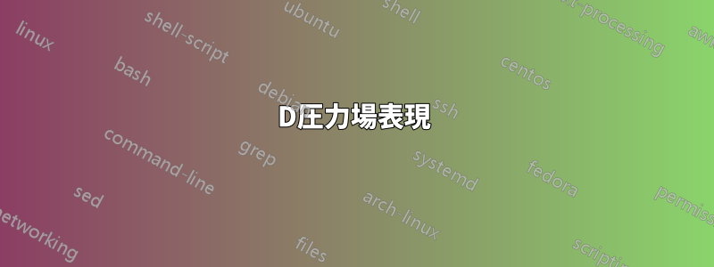 3D圧力場表現