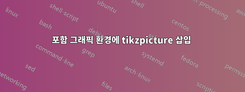 포함 그래픽 환경에 tikzpicture 삽입