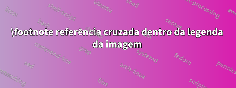 \footnote referência cruzada dentro da legenda da imagem