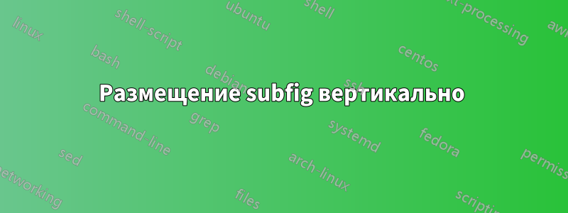 Размещение subfig вертикально