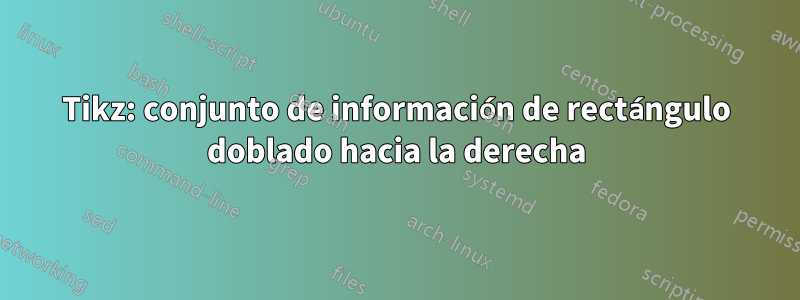 Tikz: conjunto de información de rectángulo doblado hacia la derecha