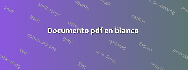 Documento pdf en blanco