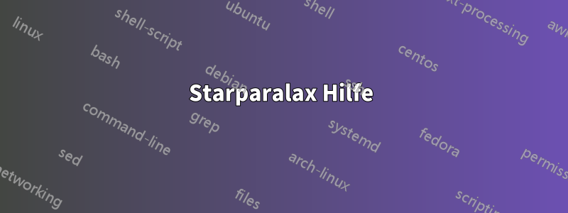 Starparalax Hilfe