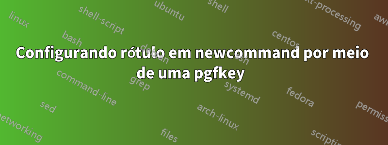 Configurando rótulo em newcommand por meio de uma pgfkey 