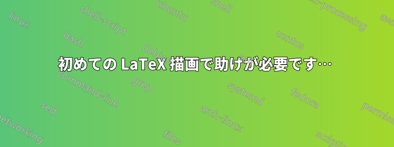 初めての LaTeX 描画で助けが必要です…