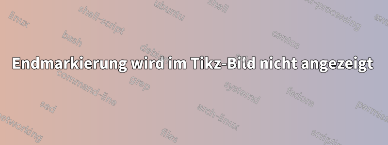 Endmarkierung wird im Tikz-Bild nicht angezeigt