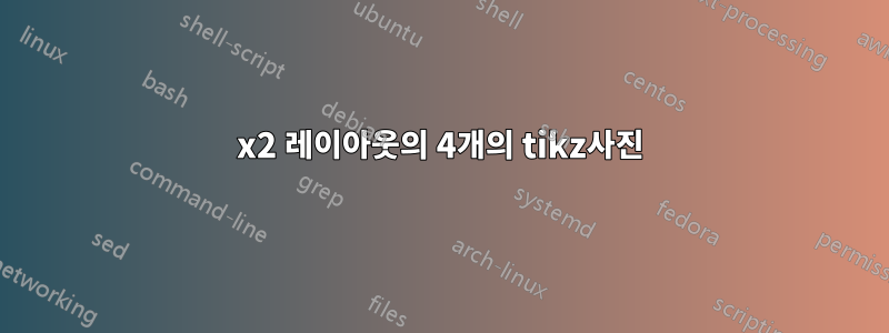 2x2 레이아웃의 4개의 tikz사진