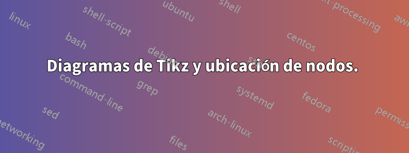 Diagramas de Tikz y ubicación de nodos.