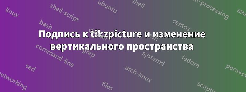 Подпись к tikzpicture и изменение вертикального пространства