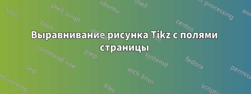 Выравнивание рисунка Tikz с полями страницы