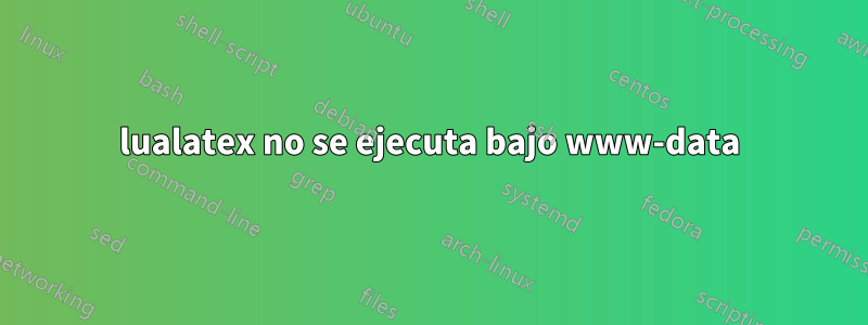 lualatex no se ejecuta bajo www-data