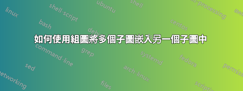 如何使用組圖將多個子圖嵌入另一個子圖中