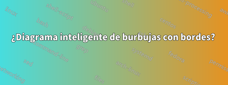¿Diagrama inteligente de burbujas con bordes?