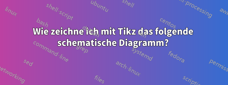 Wie zeichne ich mit Tikz das folgende schematische Diagramm?