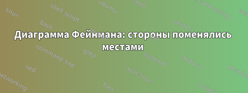 Диаграмма Фейнмана: стороны поменялись местами