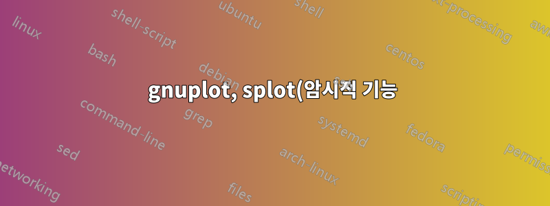 gnuplot, splot(암시적 기능)을 사용하여 '축 동일' pgfplot을 얻는 방법